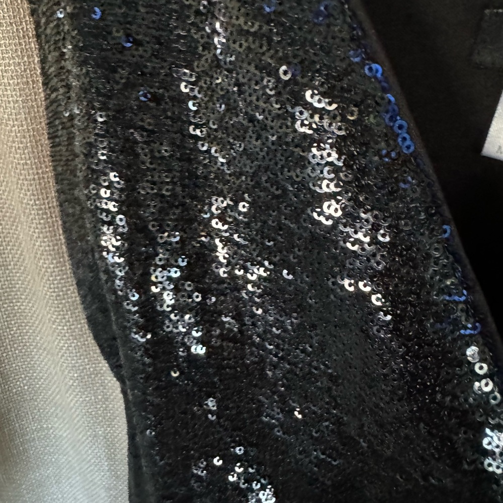 Venus - Sequin Wrap Dress - Deep Blue